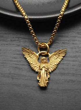项链吊坠欧美朋克翅膀复古天使