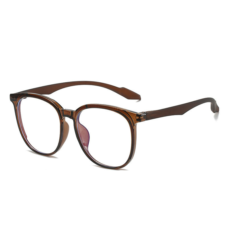 Korean style retro TR90 yoga glasses frame women's large frame plain anti-blue light plain glasses men's myopia glasses 81016