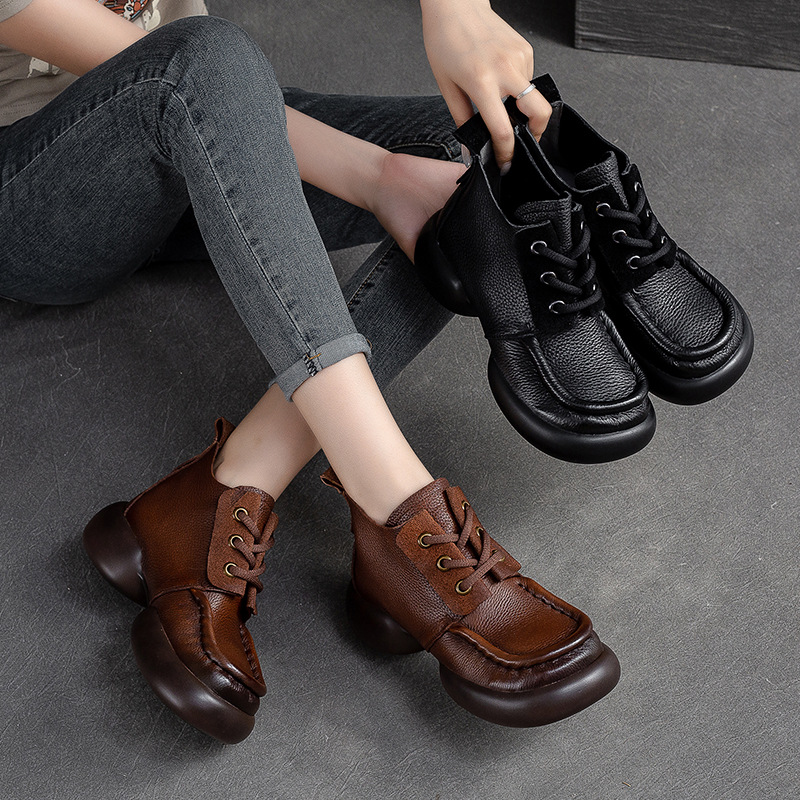 (Mới) Mã B2569 Giá 2480K: Giày Thể Thao Tăng Chiều Cao Nữ Huaidu Hàng Mùa Xuân Thu Đông Phục Cổ Cổ Điển Đế Cao Giày Dép Nữ Chất Liệu Da Bò G05 Sản Phẩm Mới, (Miễn Phí Vận Chuyển Toàn Quốc).