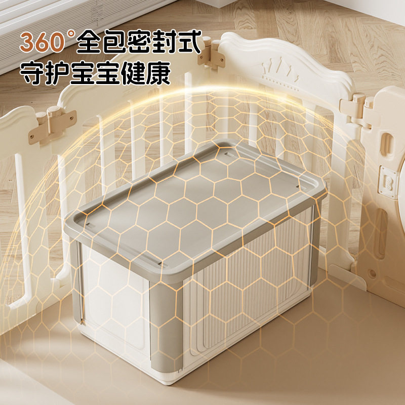 Children's Toy Storage Box Organizer Large-Capacity Clothes Foldable Box Space-Saving Plastic Foldable Storage Box
