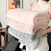 2024 New Class A Cloud Warm Velvet Imitation Sable Composite Blanket Casual Office Knitted Blanket Half Velvet Blanket Blanket