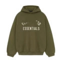 Army green curved print