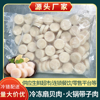 Hot Pot Scallop Meat 1kg Frozen Scallop Meat Fried Jade Scallop Seafood Aquatic Products Catering Commercial Wholesale