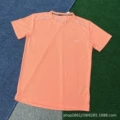 Crystal stripe short sleeve orange