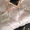 100 Satin Long-staple Cotton Four-piece Princess Style Rose Embroidered Cotton Quilt Cover Bed Sheet Bedding 4