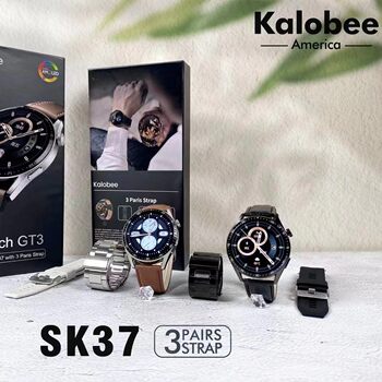 SK37 smart watch bluetooth call language assistant multi-strap music sports multi-function heart rate payment technology