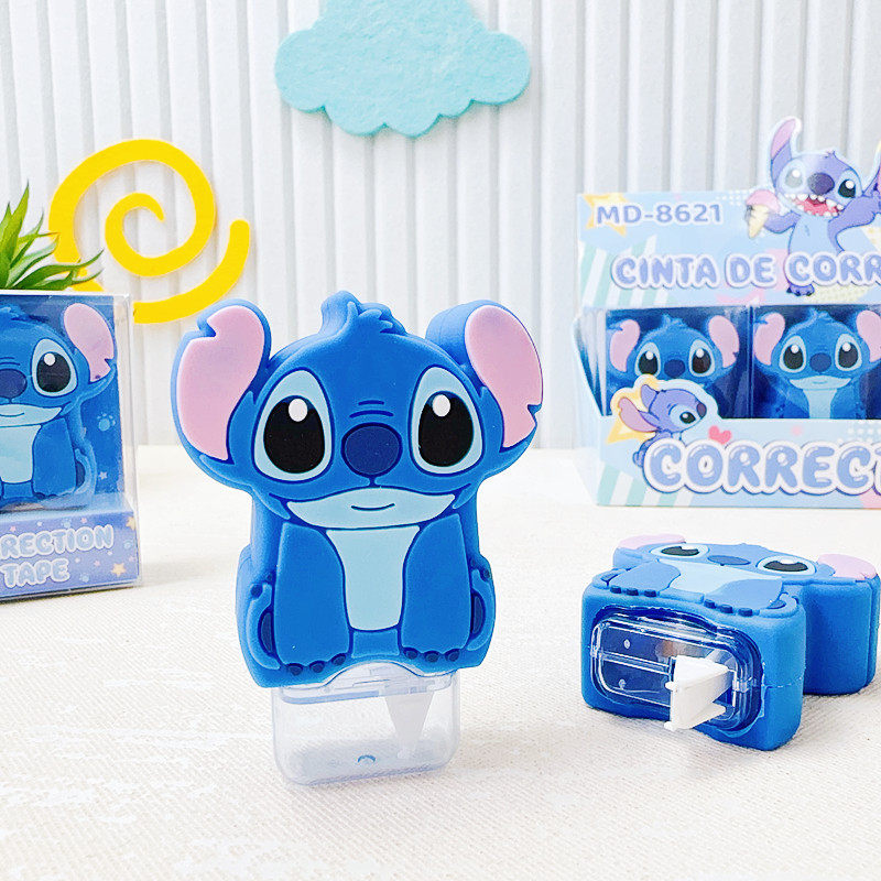 Cute Cartoon Stiller Correction Tape Creative Modeling Blue Rabbit Rabbit Ornaments Correction Tape Correction of Mispronounced Characters with Foreign Trade