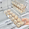Cross-Border Egg Storage Box New Kitchen Refrigerator Egg Preservation Box with Lid Timed Egg Box Drawer-Type Egg Tray
