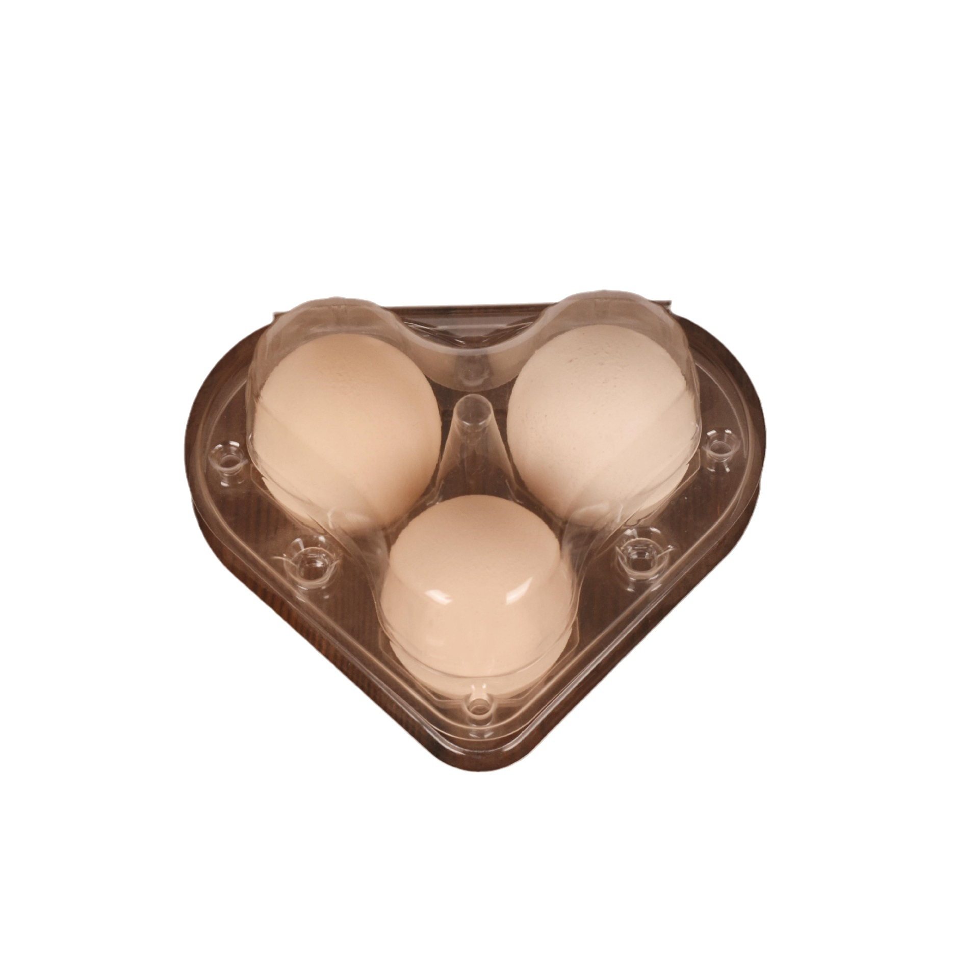 Disposable plastic egg holder transparent 3 stupid soil egg packaging box pet shockproof factory direct wholesale postage
