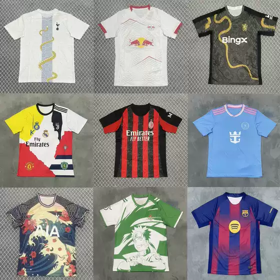 Tottenham Football Jersey Miami Boca Chelsea River Bed AC Marseille Leipzig Ronaldo Special Edition Football Jersey