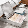 Bed Storage Box with Wheels Drawer Type Flat Clothes Quilt Storage Artifact Household Finishing Box Bed Storage Box