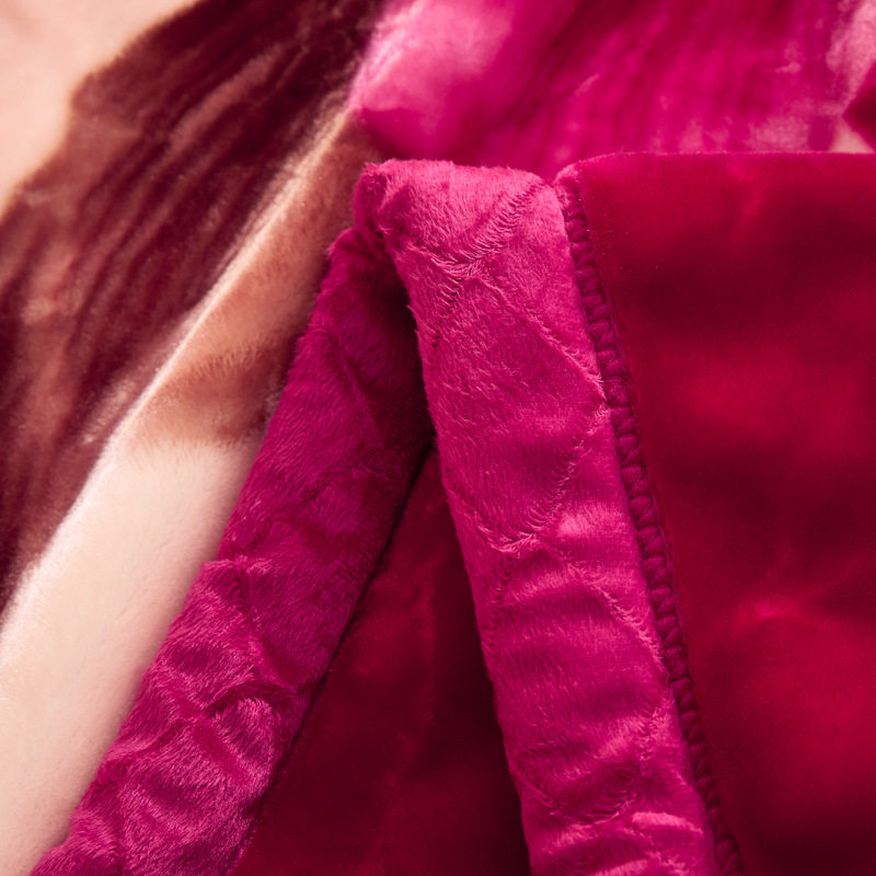 Winter Raschel Blanket Double Thick Warm Thick Blanket Cover Blanket Cover Sofa Blanket Blanket Gift Wholesale