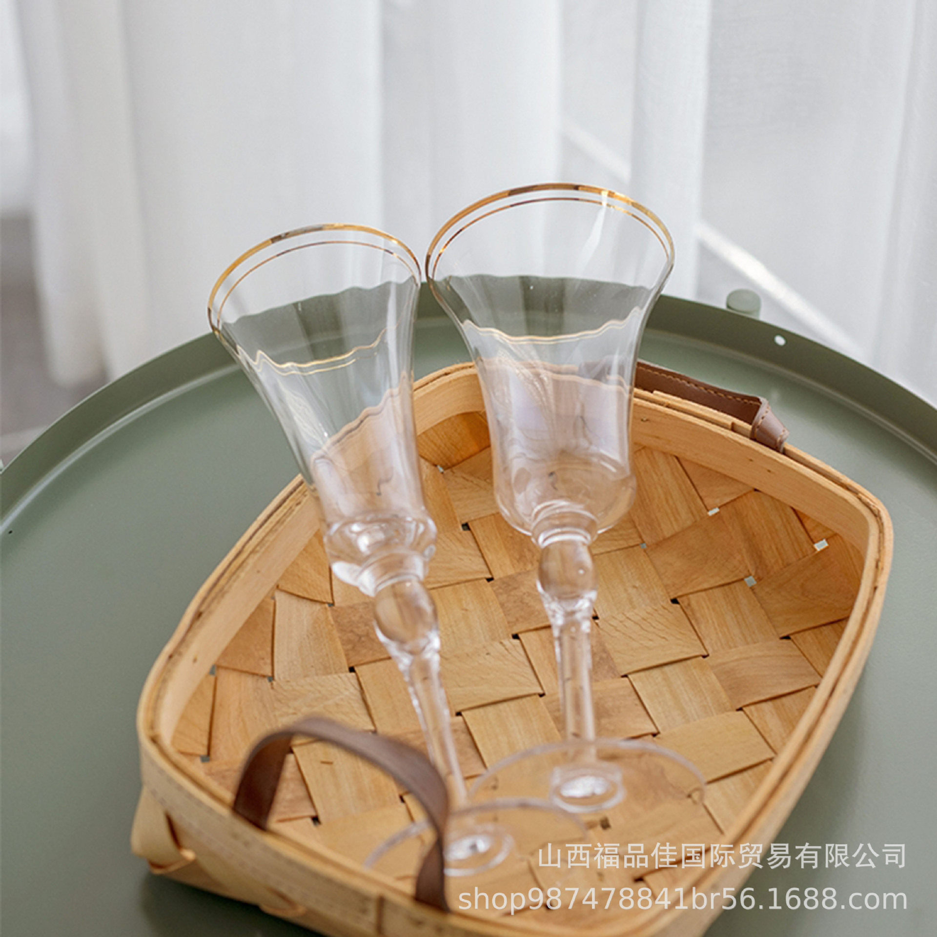 Phnom Penh Transparent Red Wine Glass Nordic ins Simple Goblet Household Red Wine Glass Champagne Glass Wine Glass Table