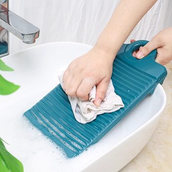 New Washing Board Washing Board Plastic Thickened and Durable Old-fashioned Mini Large Washing Board Kneeling Punishment Husband Creative