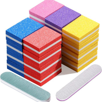 Cross-border Nail Art Manicure Tools suit Mini Sponge Grinding Block Polishing Strip Polishing suit Color Small Square