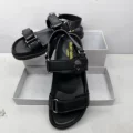 Sandals black with logo