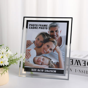 Transparent Glass Photo Frame Desktop Display 5-Inch 6-Inch 7-Inch 8inch 10inch A5A4 Photo Frame Certificate Frame New Chinese Style