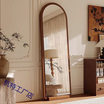 Second-Hand Full-Length Mirror, Floor-To-Ceiling Mirror, Home Accessible Luxury High-End Mirror, Wall-Mounted Dressing Mirror, Girls' Bedroom Vertical Fitting Mirror