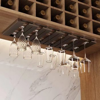 Germany New Wine Cup Holder Hanging Home Light Luxury High-end Goblet Storage Rack Hanging Wine Cabinet