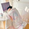 Mi Chun Fuanna Lamb Fleece Nap Blanket Thickened Warm Autumn Winter Blanket Solid Color Student Dormitory Throw
