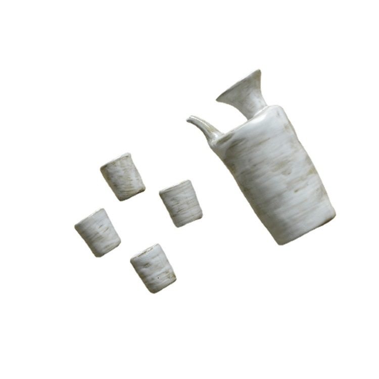Japanese Style Stoneware Hand-made Liquor Glass Household Wine Set Small Product Spirits One-bite Cup Ceramic Tea Cup