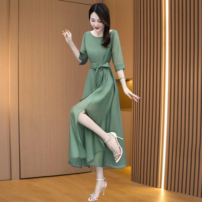 (Mới) Mã L1110 Giá 1540K: Váy Đầm Liền Thân Nữ Tetdc Hàng Mùa Hè Trung Niên Thời Trang Nữ Chất Liệu G04 Sản Phẩm Mới, (Miễn Phí Vận Chuyển Toàn Quốc).