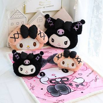 Cartoon Pillow Blanket Thickened Nap Blanket Cover Blanket Air Conditioning Blanket Pillow Cushion Car Headrest Car Pillow Neck Pillow