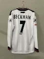 Long sleeve # 1998/99 man l away game no. 7 beckham + armband