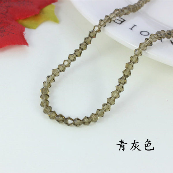 3/4/6mm水晶菱形珠子尖珠散珠两头尖diy手工发饰材料饰品配件批发