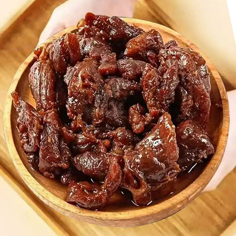 Inner Mongolia Beef Tendon Ready-To-Eat Air-Dried Beef Snacks Convenient Instant Beef Jerky Scraps for Delivery