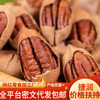 Pecan New Arrival Thin-Skinned Creamy Large Fruit Bagged Pecan Longevity Fruit Milk Flavored Nuts and Dried Fruits Wholesale