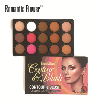 Cross-Border Export Hot-Selling 15-Color Multi-Functional Matte Eyeshadow Blush Highlighter Multi-Color Makeup Powder Palette