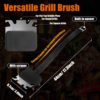 Cross-Border Barbecue Grill Cleaning Brush 304 Stainless Steel Wire Exposed Brush Head Oven Grill Cleaning Brush Wholesale