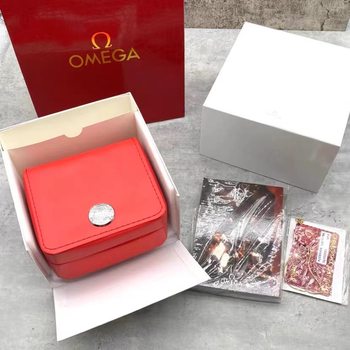 in stock Oumijia Red Universal Watch Box Oumijia Counter Watch Storage Box Full Set Packaging Box
