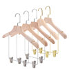 Solid Wood Suit Clothes Hanger Clothing Store Clothes Hanger Adult and Kidsren Jumpsuit Support Two-In-One Wooden Clothes Hanger