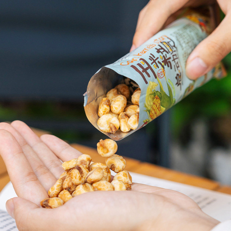 [Hundred]Tea Colorful Corn Kernels Collection Sea Salt Flavor Corn Kernels Office Snack