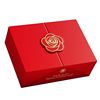 Red Ready-Made Gift Box Packaging Empty Box High-End Scarf Gift Box Universal Gold Foil Silk Scarf Box Customization