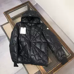 European and American Trendy Brands' New Winter Hot-Selling Marvel Spider-Web Hooded down Jacket with 90% Filling, Warm Casual down Coat