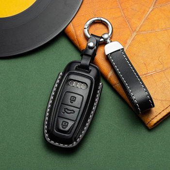 Factory Direct supply suitable for Audi car key case S5/7/A4/6/8L/Q5L/Q7/A3/5/TTS genuine leather bag