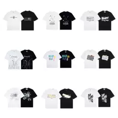 Cross-Border Supply of High-Quality Maison Margiela Pure Cotton Mm6 Digital Men's and Women's Short Sleeves