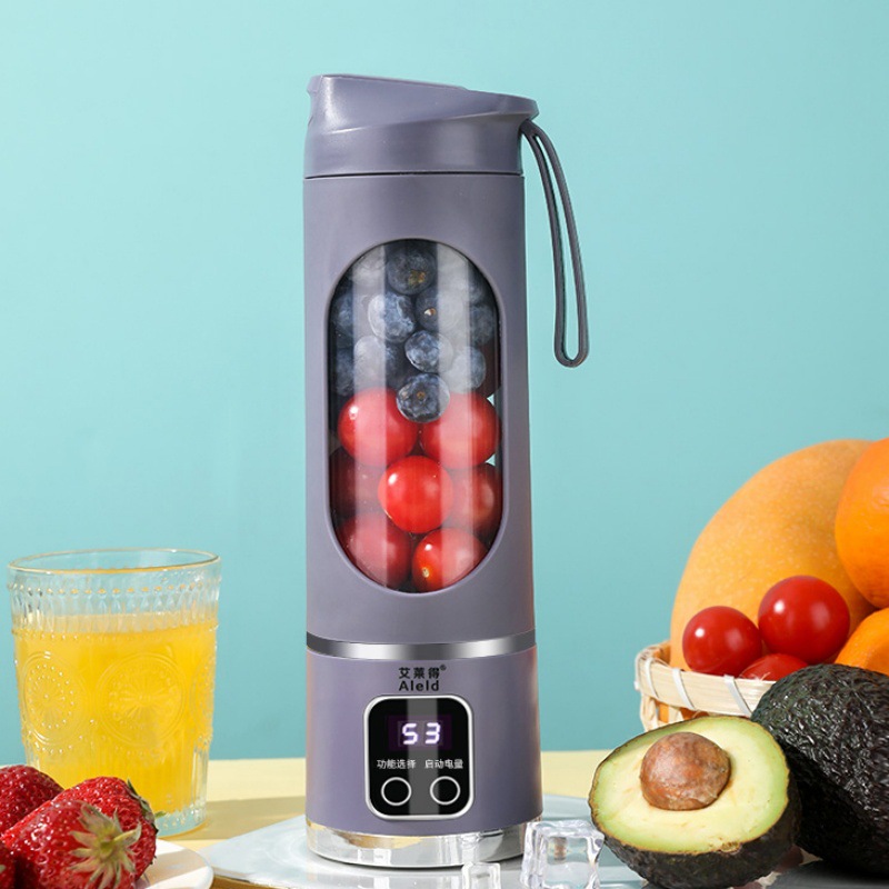 跨境迷你榨汁机家用小型便携式多功能水果榨汁机无线充电迷你便携