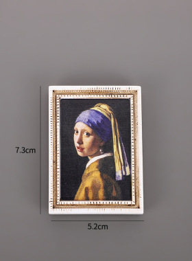 树脂冰箱贴立体世界名画相框冰箱贴油画磁吸贴文创梵冰箱贴