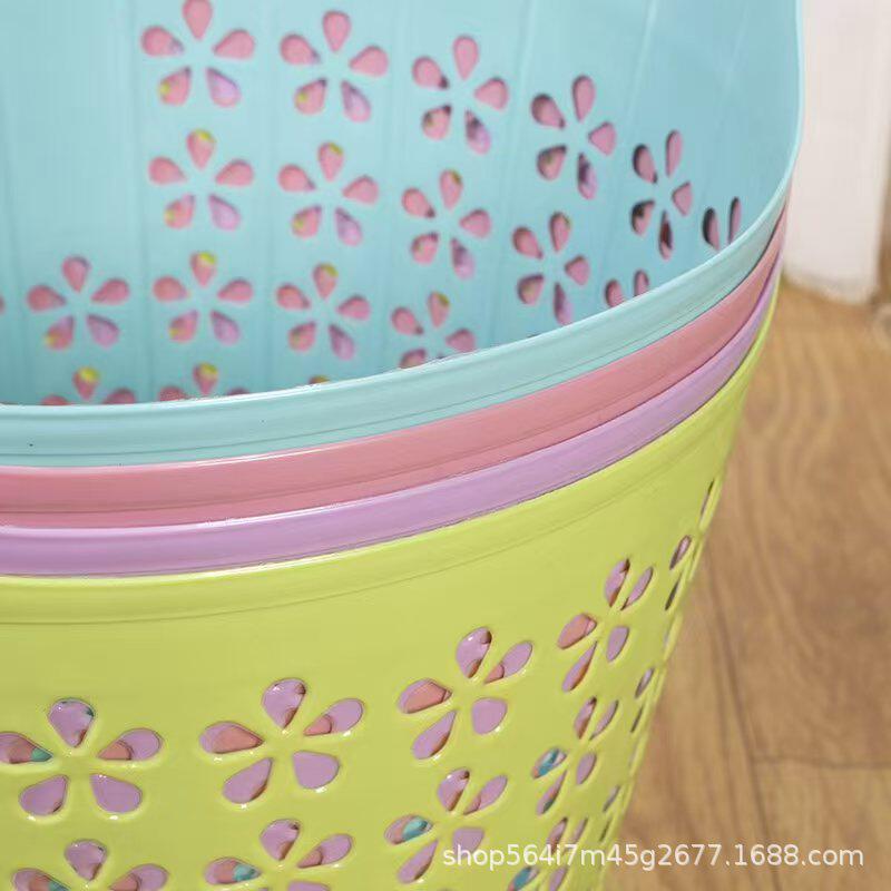 Source manufacturers produce anti-fall dirty clothes basket factory direct printable logo storage basket