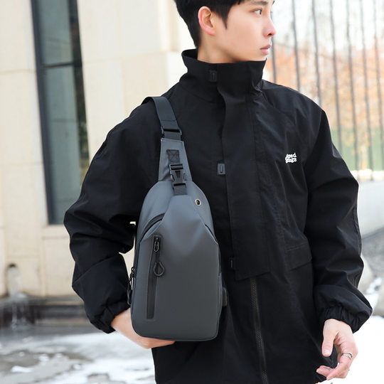 Cross-border new men's chest bag fashion simple business shoulder bag outdoor travel portable leisure messenger bag wholesale