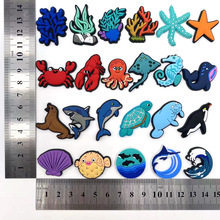 Ocean Series Clogs, Flower Shoe Buckles, Underwater World Beach Shoes, Shoe Surface Decoration, Clogs, Jewelry Accessories