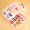 Fixed Large Three-Layer Transparent Portable Plastic Storage Box Jewelry Toy Storage Accessories Cosmetic Lego Box