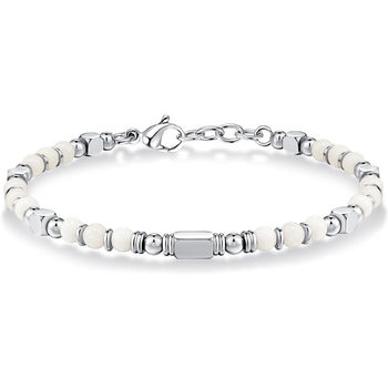 Amazon Hot Sale Black Frosted Blue Pine Nets Purple Pine Bracelet 4mm Adjustable Stainless Steel Bead Bracelet