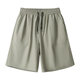 Summer New Men's Korean-style Solid Color Light Plate Elaptic Multi-pocket Ice Silk Casual Sports Shorts All-match Pants