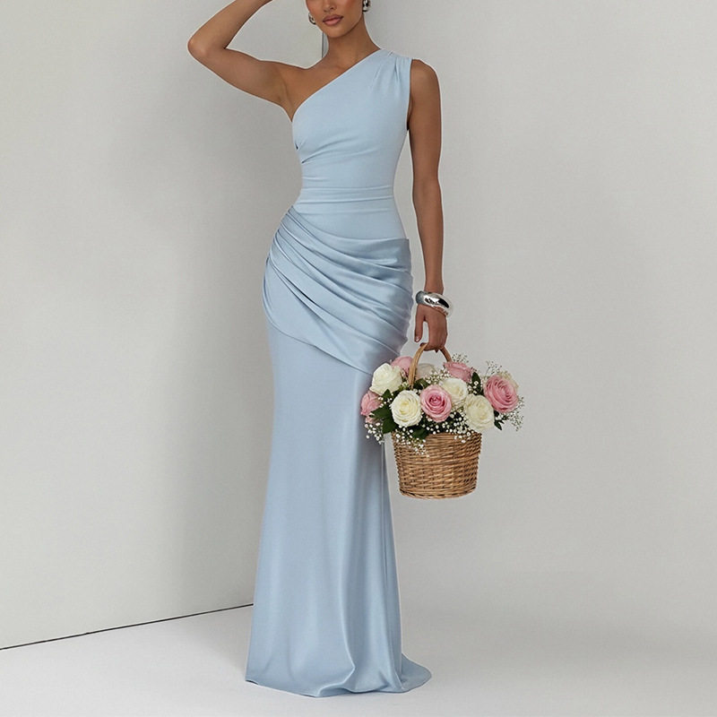 Elegant Bodycon Evening Dress Lightweight Luxurious Fabric Summer Style Perfect for Formal Events Wholesale