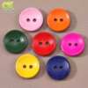 Colorful Small Wooden Buttons Kidsren's Round Two-Eye Wooden Buttons Kidsren's Clothing Kindergarten Handmade DIY Buttons